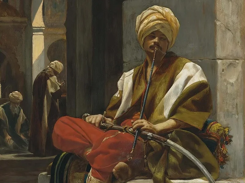 1849-Théobald Chartran - Il fumatore di Chibouk (1877)